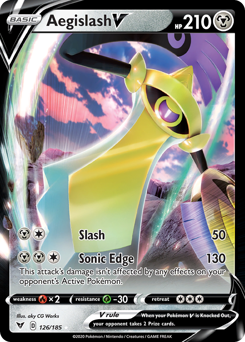 Aegislash V (126/185) [Sword & Shield: Vivid Voltage] | Black Swamp Games