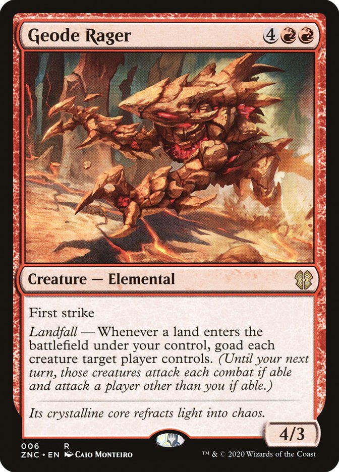 Geode Rager [Zendikar Rising Commander] | Black Swamp Games