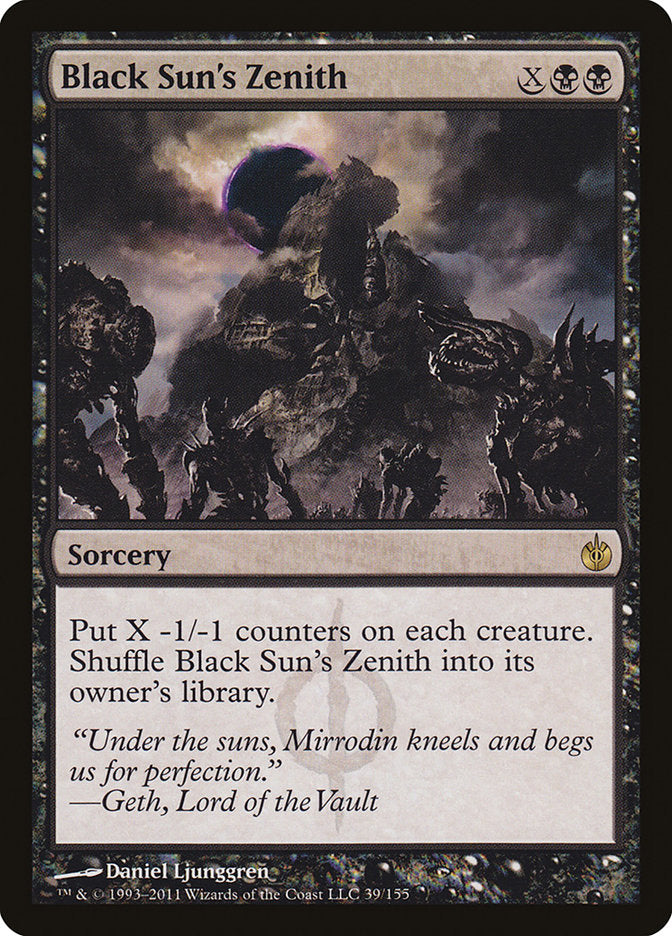 Black Sun's Zenith [Mirrodin Besieged] | Black Swamp Games