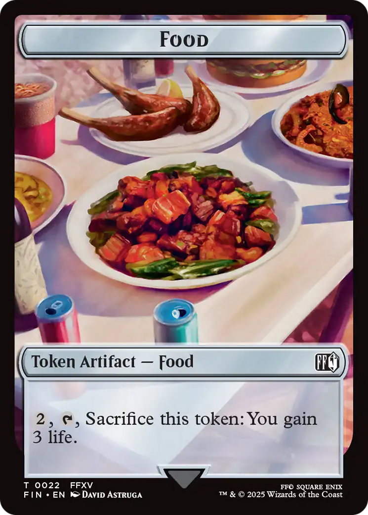 Hero (0002) // Food Double-Sided Token [FINAL FANTASY Tokens] | Black Swamp Games