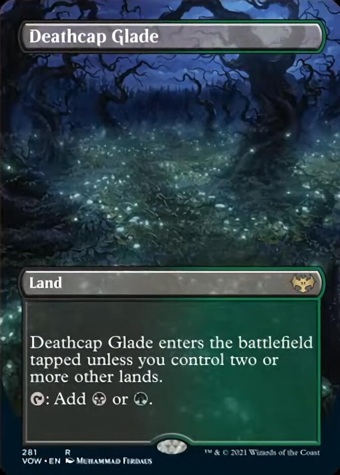 Deathcap Glade (Borderless Alternate Art) [Innistrad: Crimson Vow] | Black Swamp Games