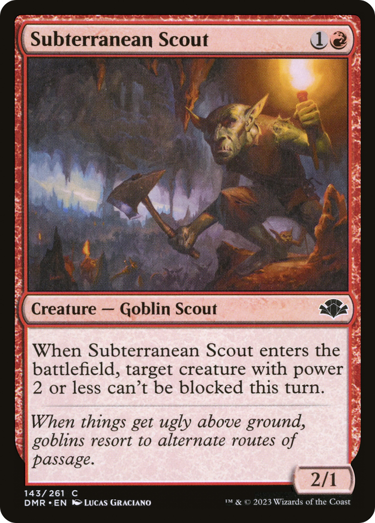 Subterranean Scout [Dominaria Remastered] | Black Swamp Games