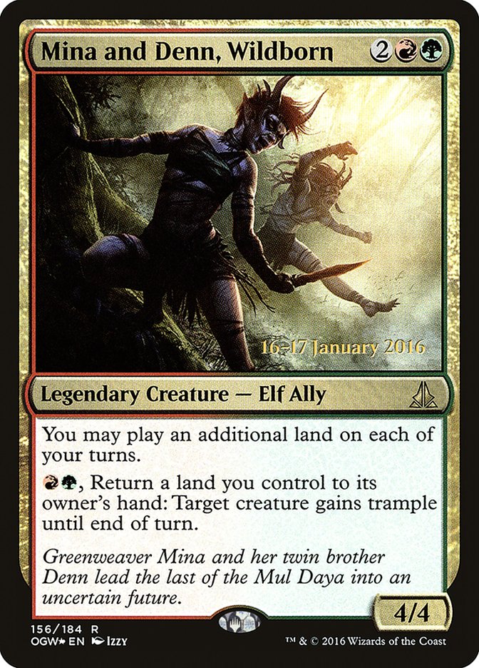 Mina and Denn, Wildborn [Oath of the Gatewatch Prerelease Promos] | Black Swamp Games
