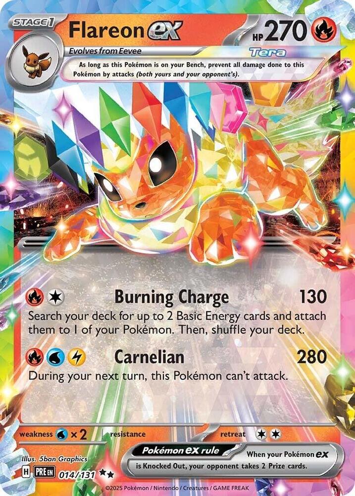 Flareon ex (014/131) [Scarlet & Violet: Prismatic Evolutions] | Black Swamp Games