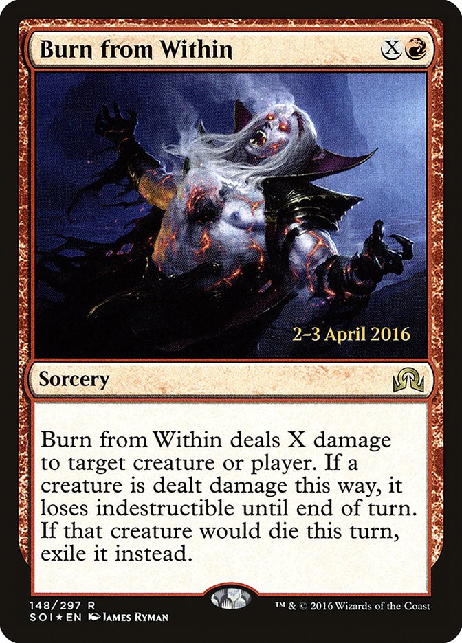 Burn from Within [Shadows over Innistrad Prerelease Promos] | Black Swamp Games