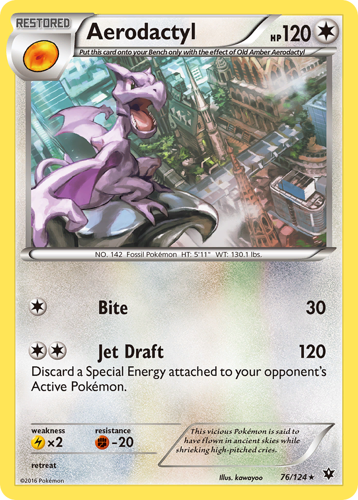 Aerodactyl (76/124) [XY: Fates Collide] | Black Swamp Games