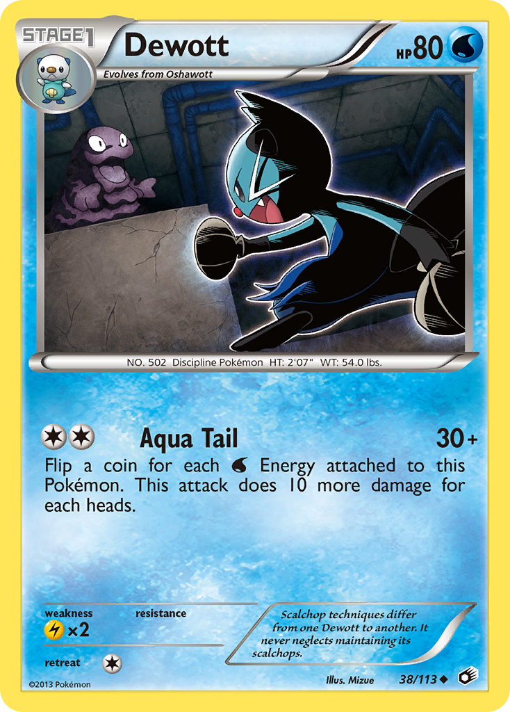 Dewott (38/113) [Black & White: Legendary Treasures] | Black Swamp Games