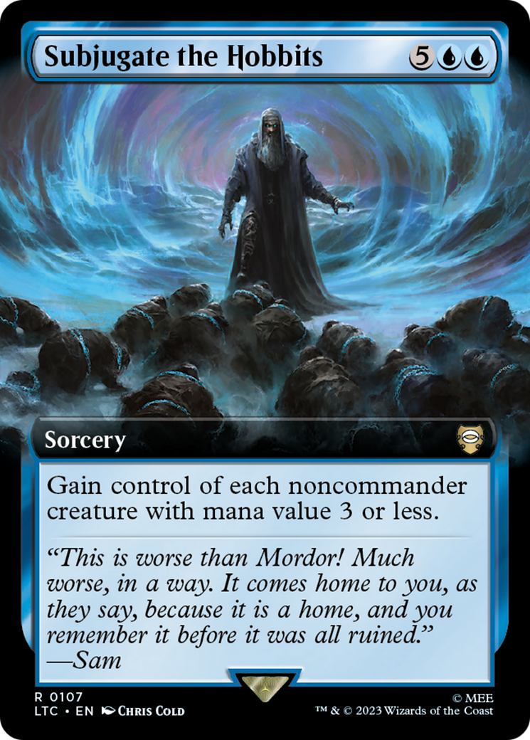 Subjugate the Hobbits (Extended Art) [The Lord of the Rings: Tales of Middle-Earth Commander] | Black Swamp Games