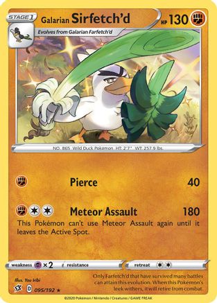 Galarian Sirfetch'd (095/192) (Theme Deck Exclusive) [Sword & Shield: Rebel Clash] | Black Swamp Games