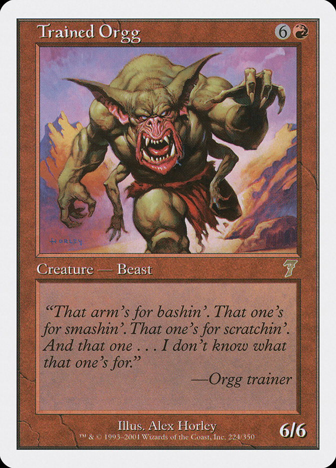 Trained Orgg [Seventh Edition] | Black Swamp Games