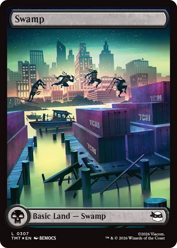Swamp (0307) (Surge Foil) [Teenage Mutant Ninja Turtles] | Black Swamp Games