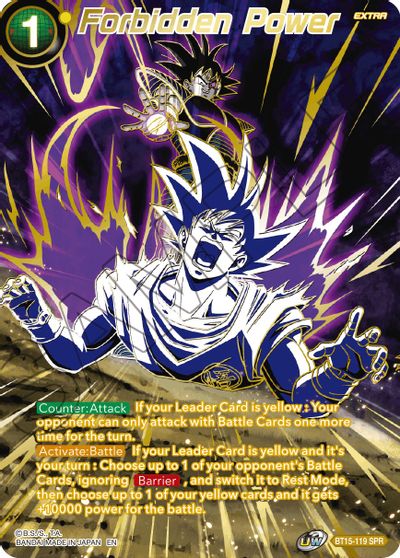 Forbidden Power (SPR) (BT15-119) [Saiyan Showdown] | Black Swamp Games