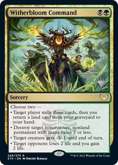 Witherbloom Command (Promo Pack) [Strixhaven: School of Mages Promos] | Black Swamp Games