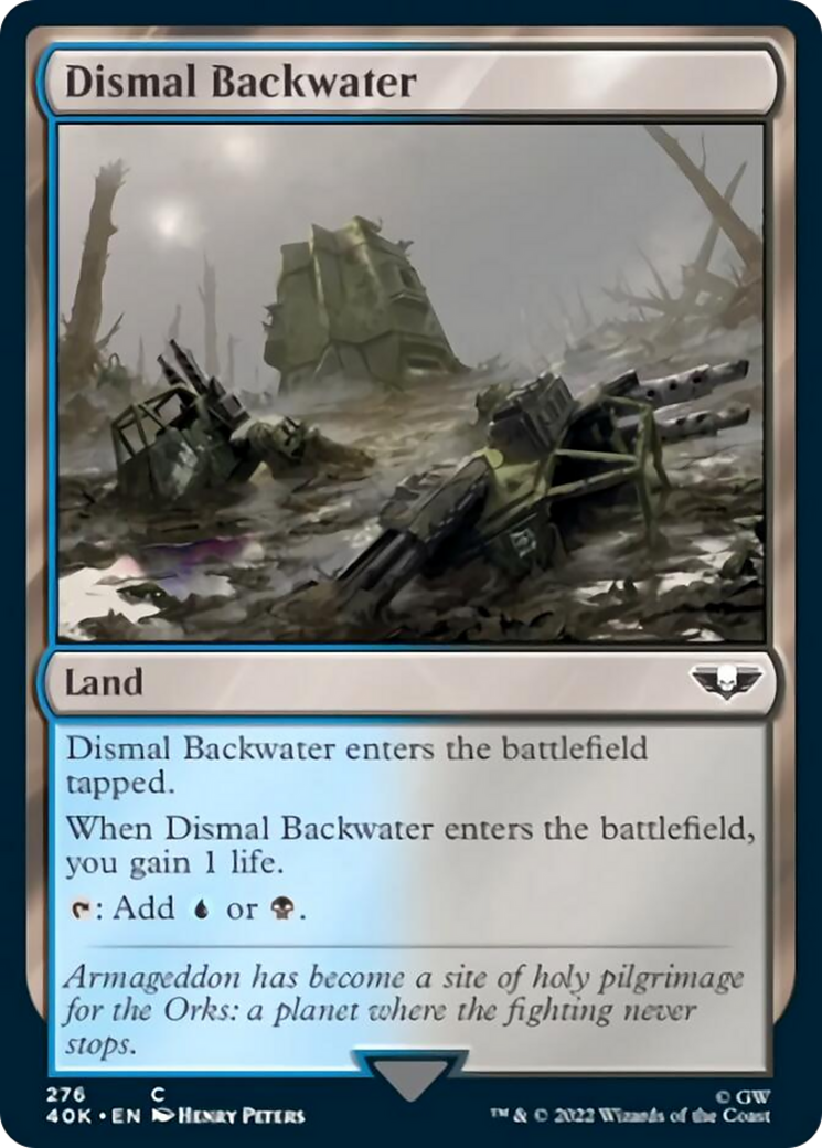 Dismal Backwater (Surge Foil) [Warhammer 40,000] | Black Swamp Games