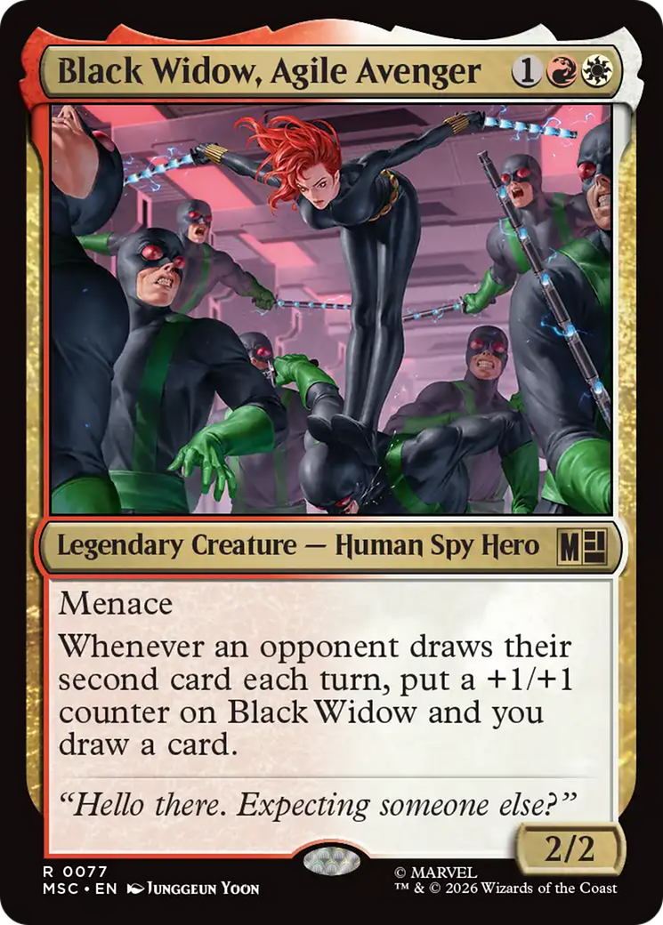 Black Widow, Agile Avenger (Surge Foil) [Marvel Super Heroes Commander] | Black Swamp Games