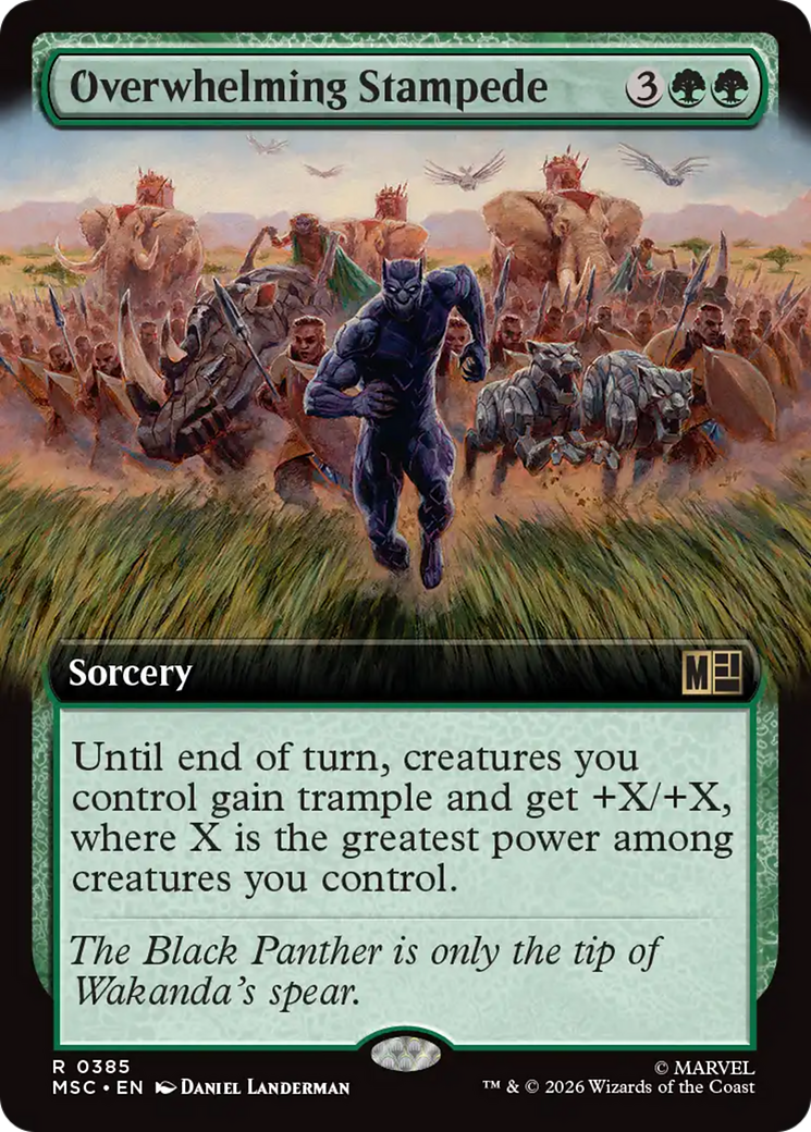 Overwhelming Stampede (Extended Art) [Marvel Super Heroes Commander] | Black Swamp Games