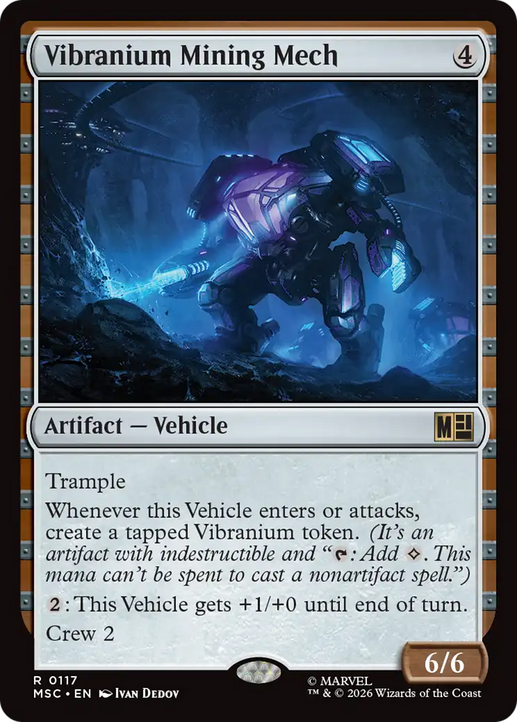 Vibranium Mining Mech (Surge Foil) [Marvel Super Heroes Commander] | Black Swamp Games