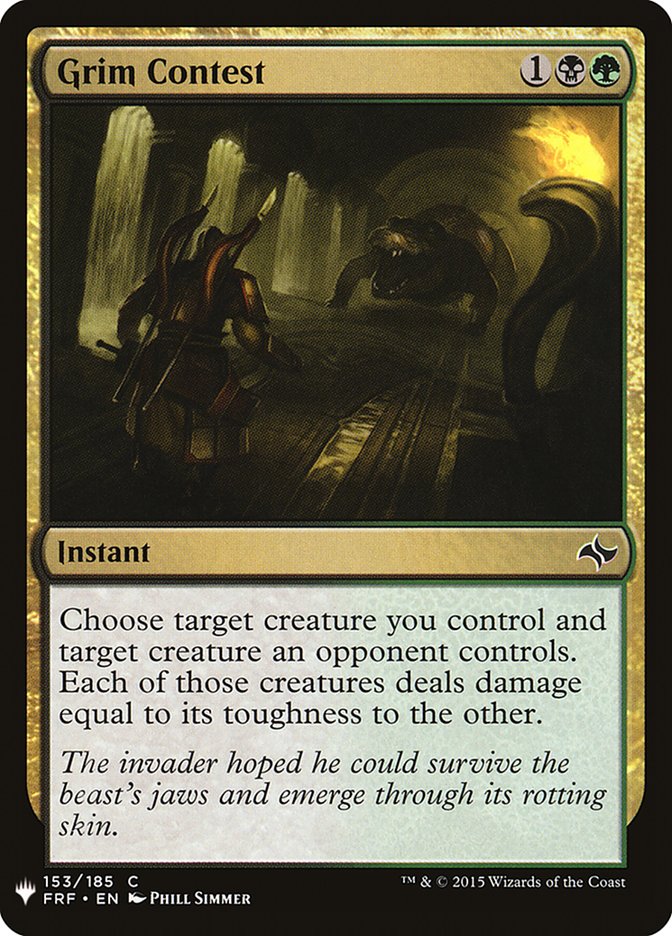 Grim Contest [Mystery Booster] | Black Swamp Games