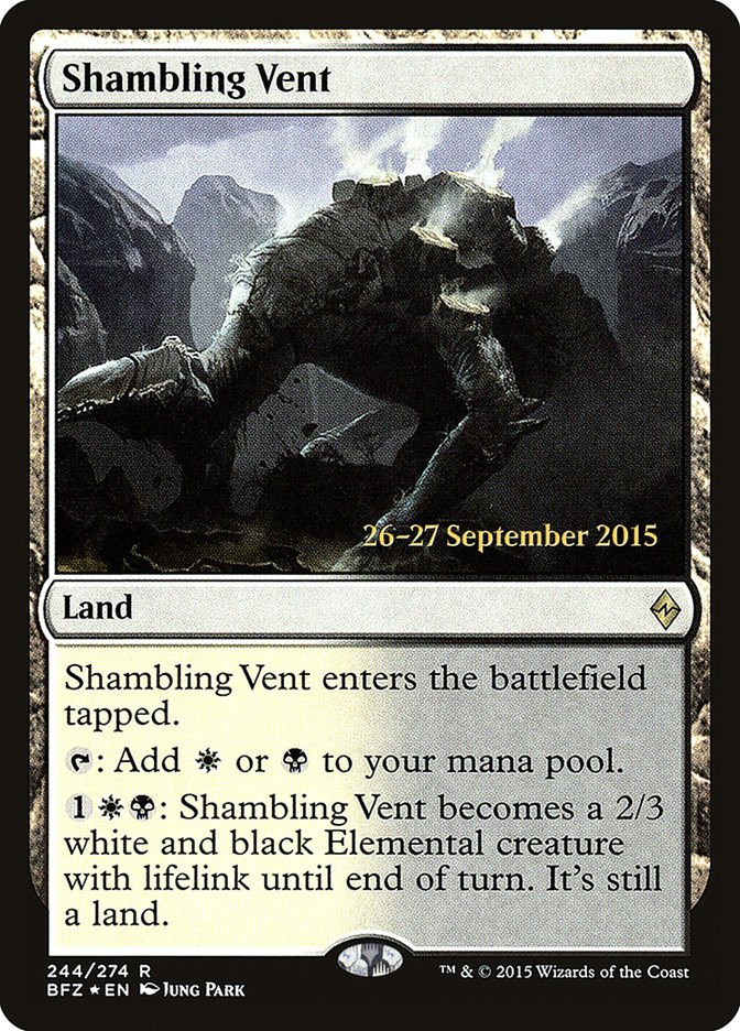 Shambling Vent [Battle for Zendikar Prerelease Promos] | Black Swamp Games