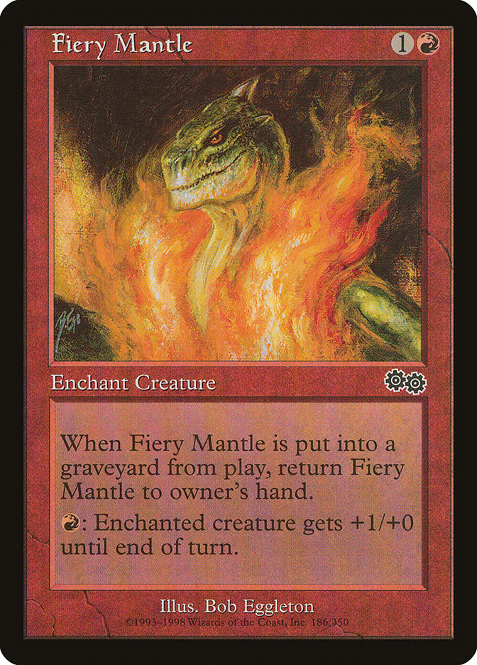 Fiery Mantle [Urza's Saga] | Black Swamp Games