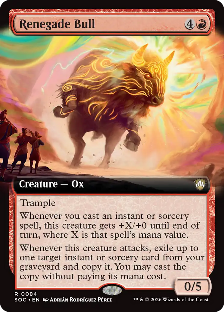Renegade Bull (Extended Art) [Secrets of Strixhaven Commander] | Black Swamp Games