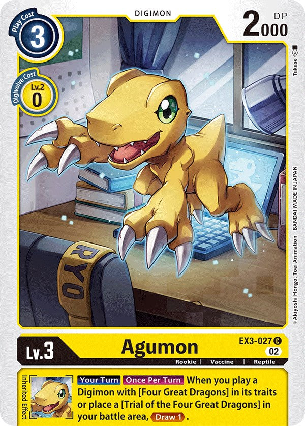 Agumon [EX3-027] [Draconic Roar] | Black Swamp Games