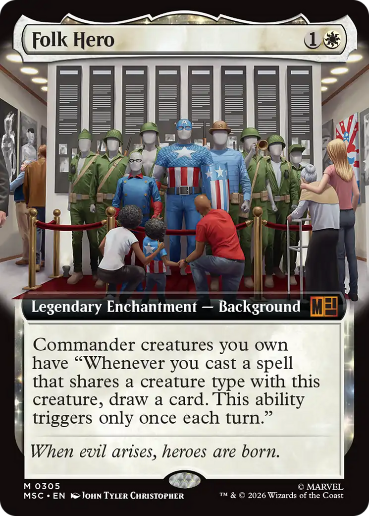 Folk Hero (Extended Art) [Marvel Super Heroes Commander] | Black Swamp Games