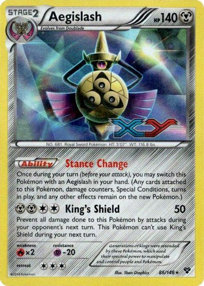 Aegislash (86/146) (Prerelease Promo) [XY: Black Star Promos] | Black Swamp Games