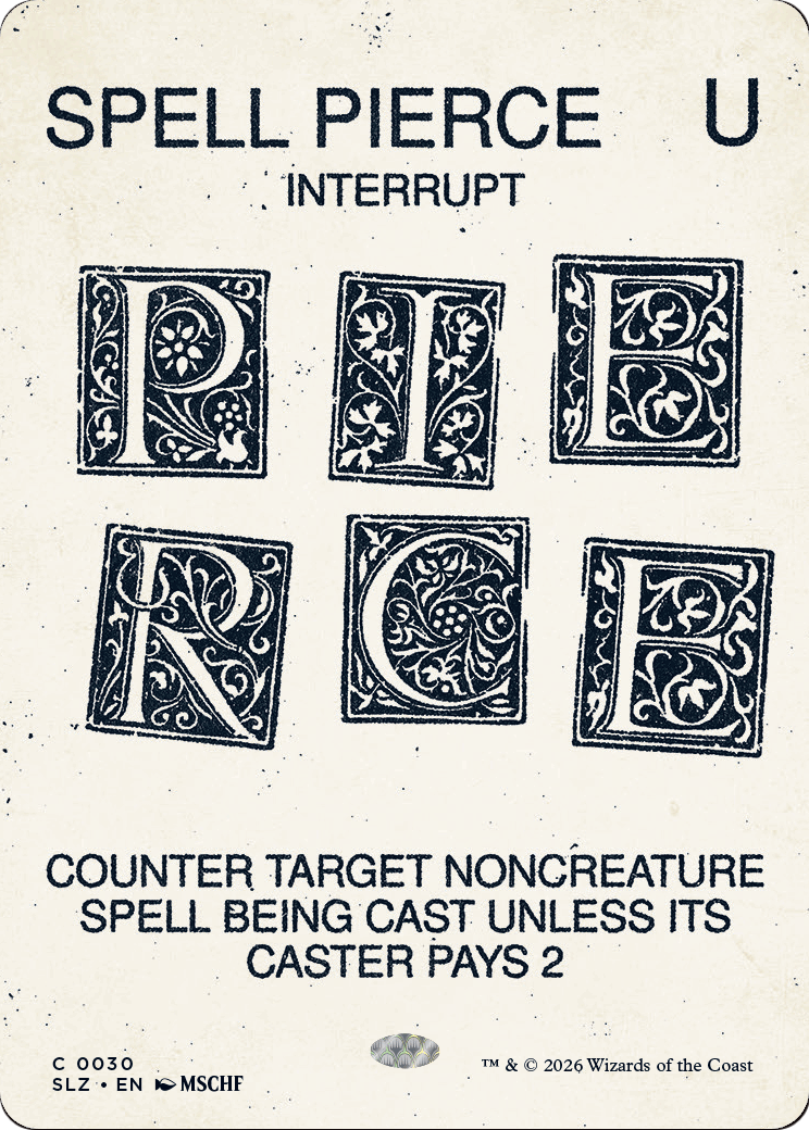 Spell Pierce (0030) [Secret Lair x MSCHF: The Zeta Set] | Black Swamp Games