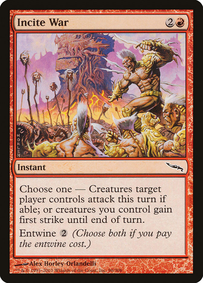 Incite War [Mirrodin] | Black Swamp Games