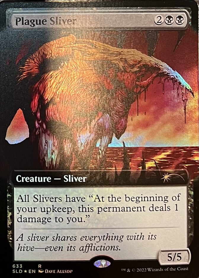 Plague Sliver (Extended Art) [Secret Lair Drop Promos] | Black Swamp Games