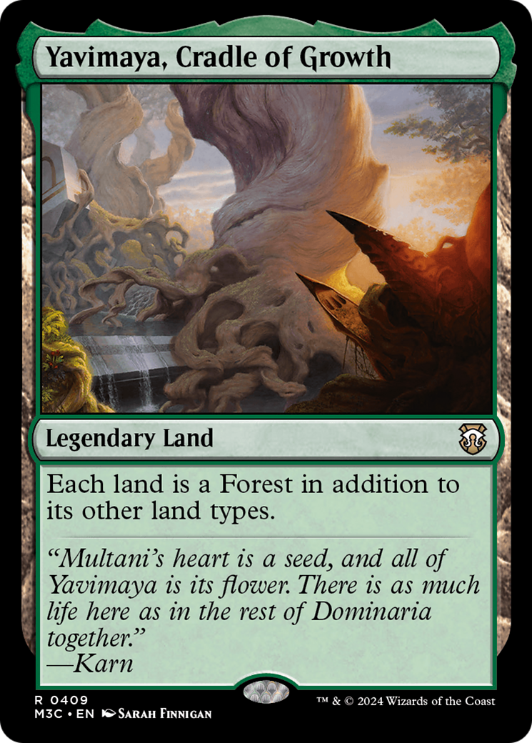 Yavimaya, Cradle of Growth (Ripple Foil) [Modern Horizons 3 Commander] | Black Swamp Games