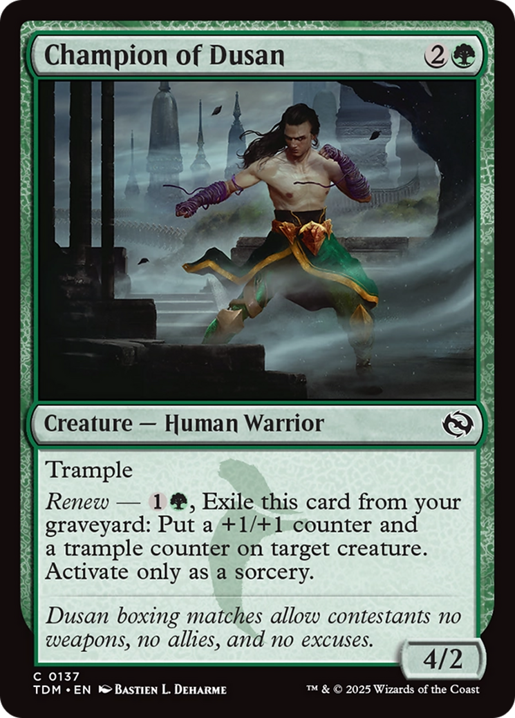 Champion of Dusan [Tarkir: Dragonstorm] | Black Swamp Games