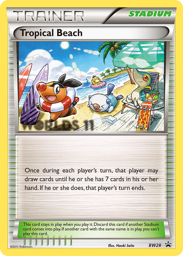 Tropical Beach (BW28) [Black & White: Black Star Promos] | Black Swamp Games