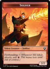 Ally (0005) // Soldier (0002) Double-Sided Token [Avatar: The Last Airbender Tokens] | Black Swamp Games