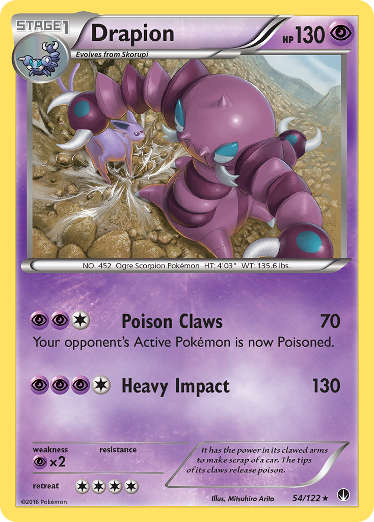 Drapion (54/122) [XY: BREAKpoint] | Black Swamp Games