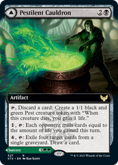 Pestilent Cauldron // Restorative Burst (Extended Art) [Strixhaven: School of Mages] | Black Swamp Games