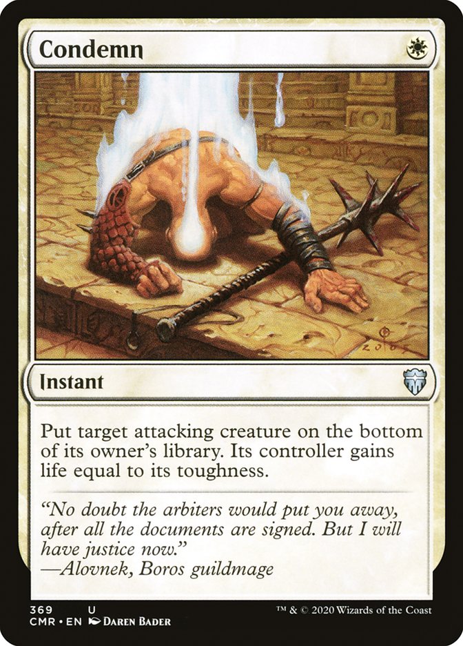Condemn [Commander Legends] | Black Swamp Games