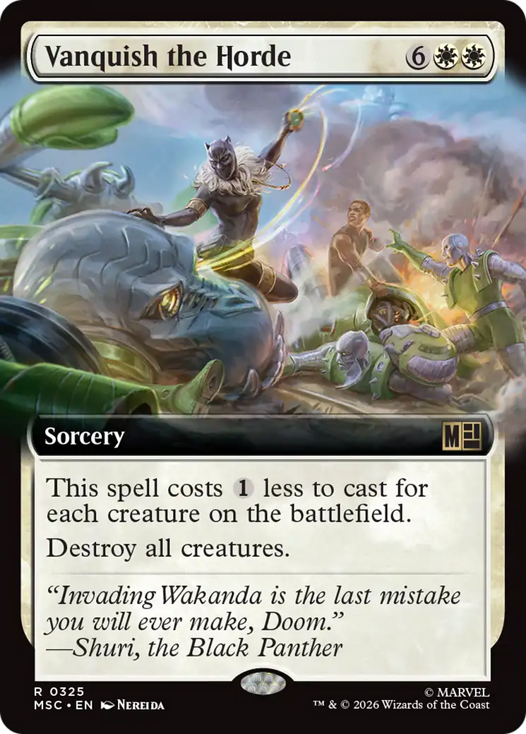 Vanquish the Horde (Extended Art) [Marvel Super Heroes Commander] | Black Swamp Games