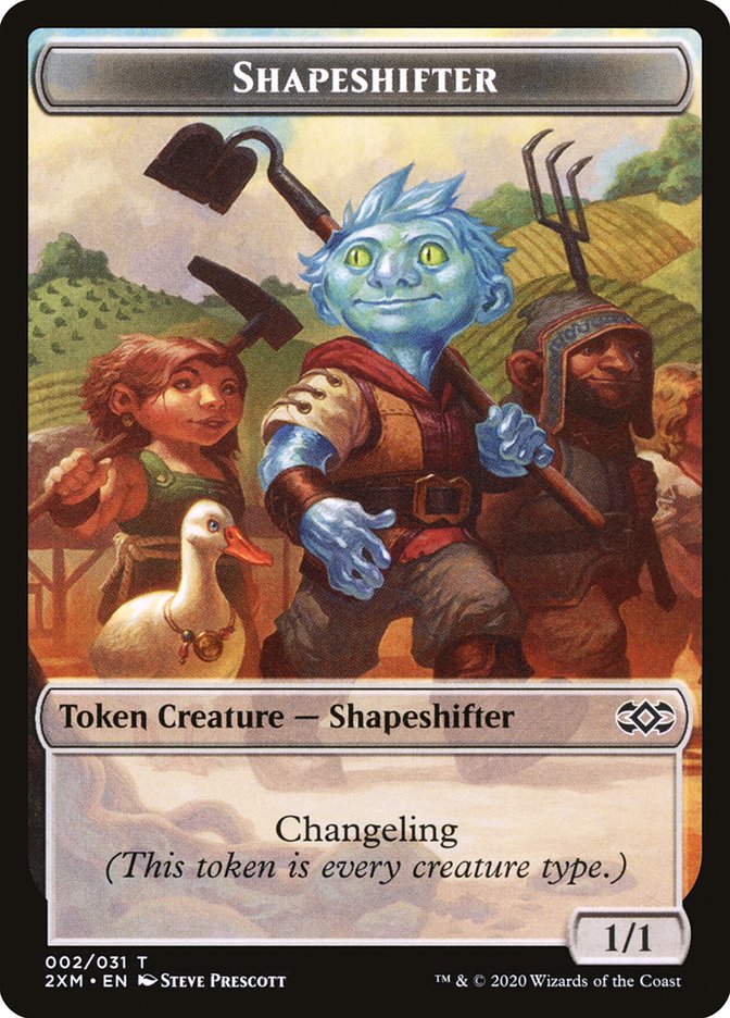 Myr (007) // Shapeshifter Double-Sided Token [Double Masters Tokens] | Black Swamp Games