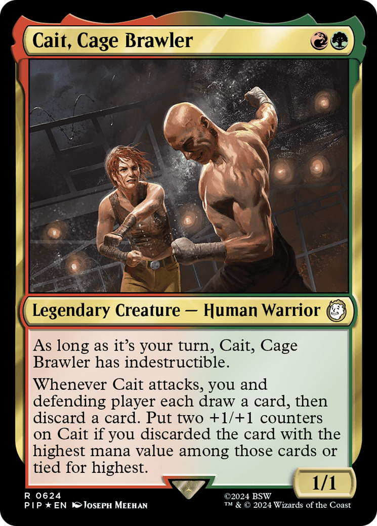 Cait, Cage Brawler (Surge Foil) [Fallout] | Black Swamp Games