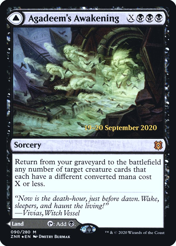 Agadeem's Awakening // Agadeem, the Undercrypt [Zendikar Rising Prerelease Promos] | Black Swamp Games