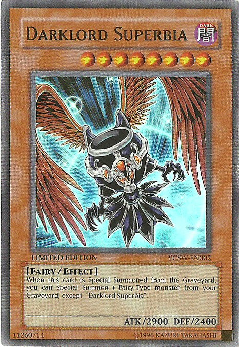 Darklord Superbia [YCSW-EN002] Super Rare | Black Swamp Games