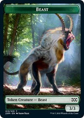 Beast // Soldier Double-Sided Token [Double Masters Tokens] | Black Swamp Games