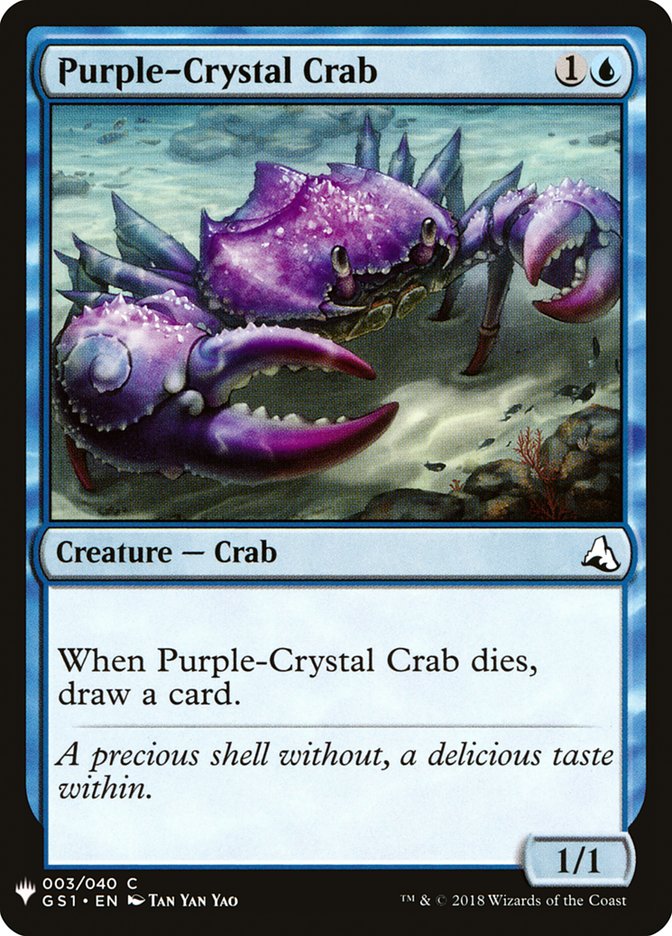 Purple-Crystal Crab [Mystery Booster] | Black Swamp Games