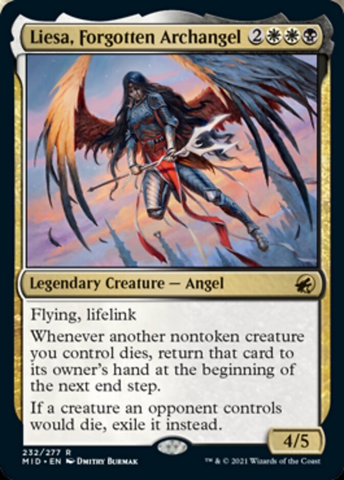 Liesa, Forgotten Archangel [Innistrad: Midnight Hunt] | Black Swamp Games