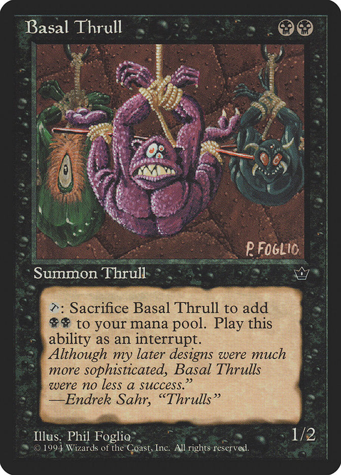 Basal Thrull (Phil Foglio) [Fallen Empires] | Black Swamp Games