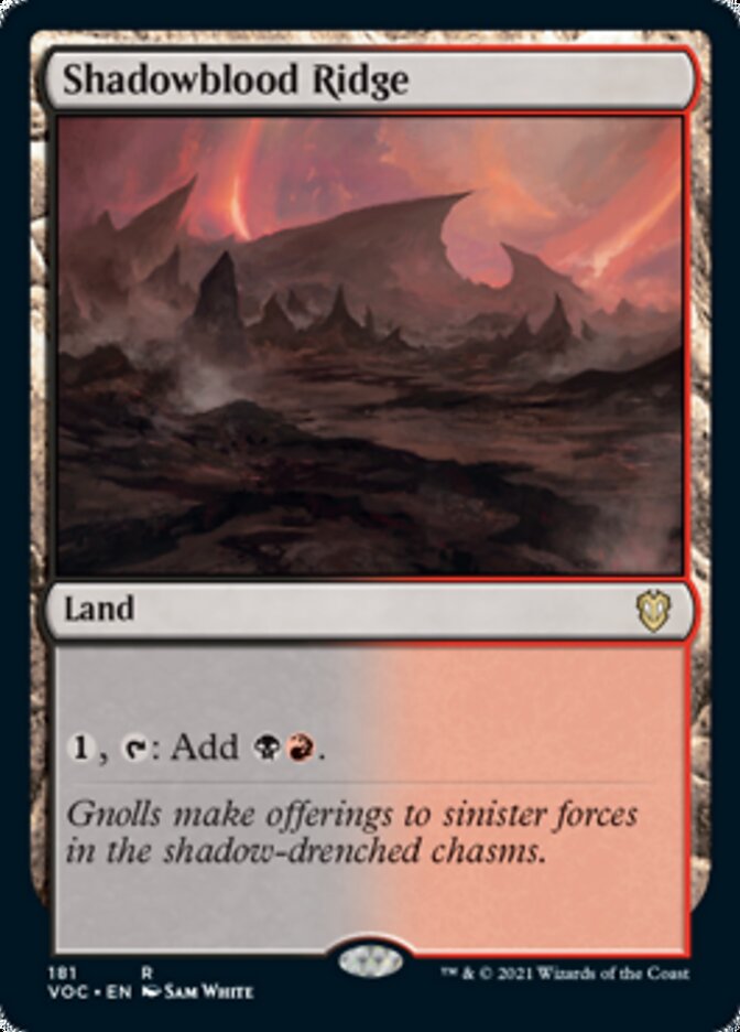 Shadowblood Ridge [Innistrad: Crimson Vow Commander] | Black Swamp Games