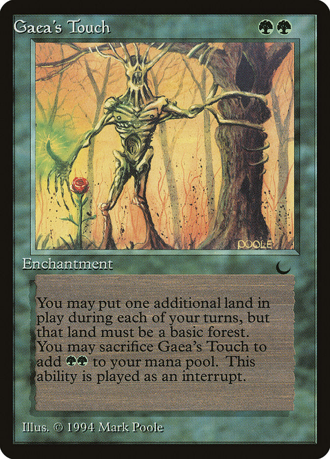 Gaea's Touch (Misprinted) [The Dark] | Black Swamp Games