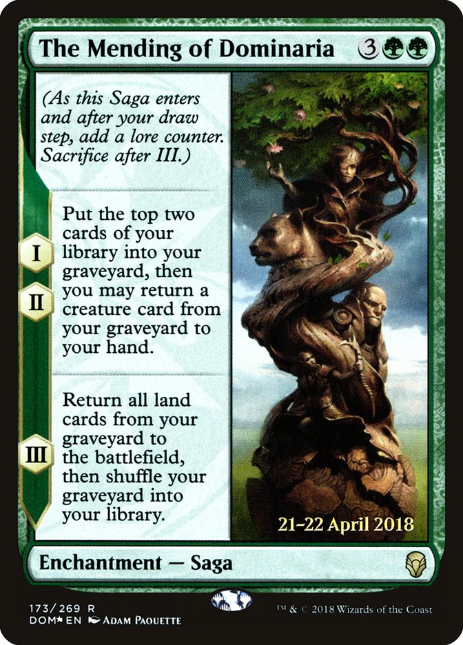 The Mending of Dominaria [Dominaria Prerelease Promos] | Black Swamp Games